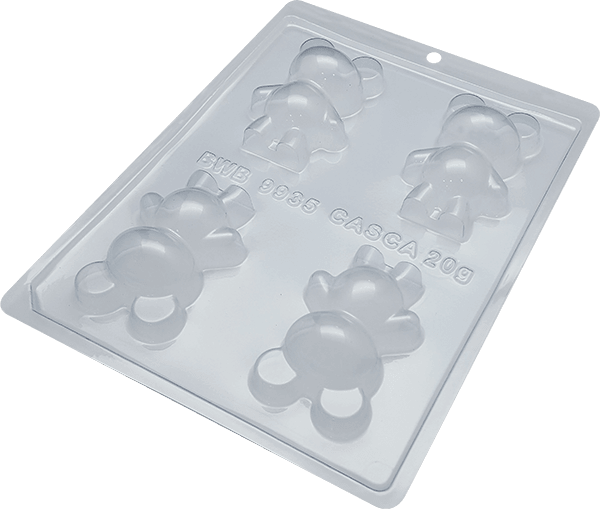 Baby Bear 3-Part Chocolate Mold (BWB) - ViaCheff.com