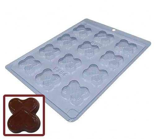 Double Heart Candy Chocolate Mold - ViaCheff.com