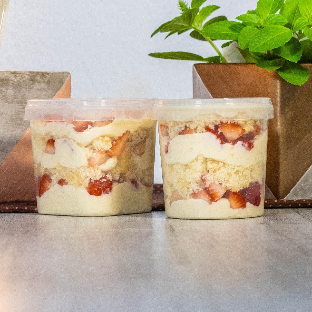 Square Containers For Cake In A Jar With Lid  (500ml) - 10 Pack - ViaCheff.com