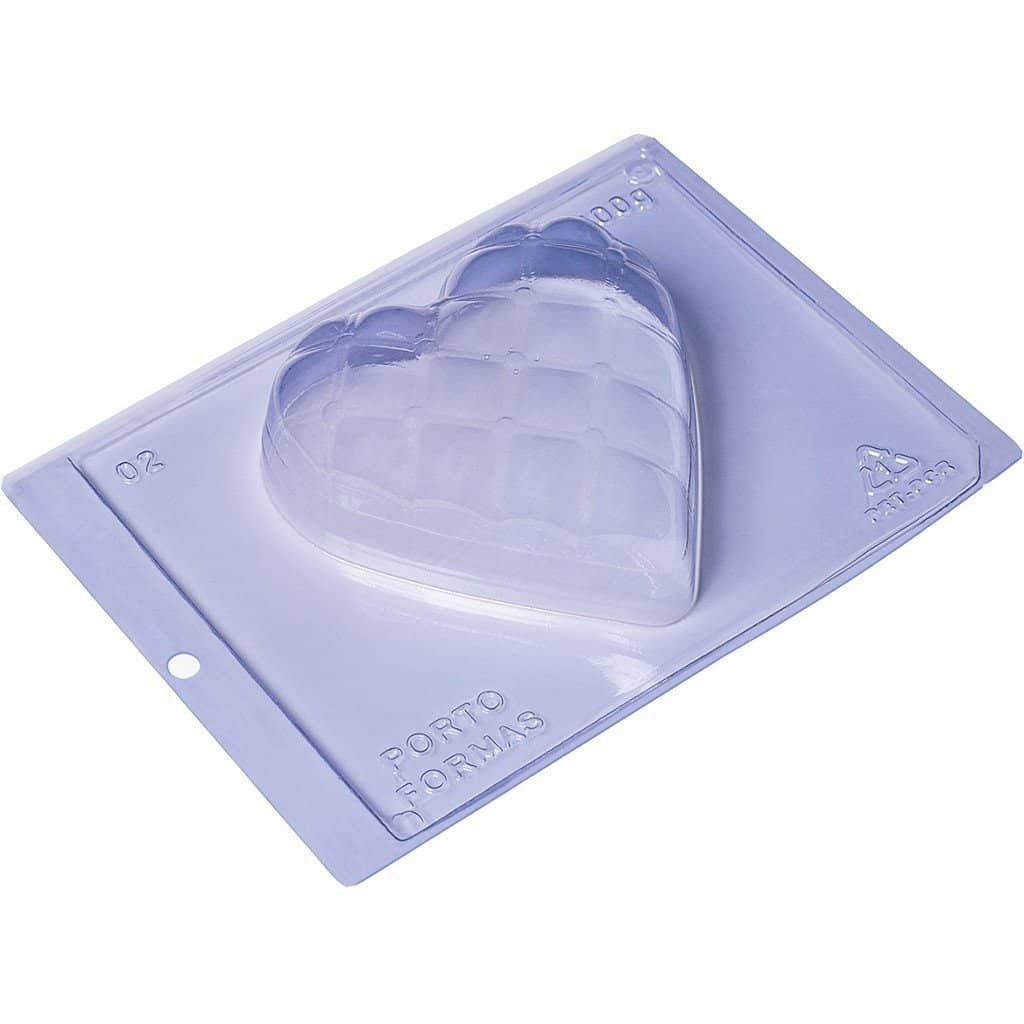 Large Heart Pillow Chocolate Mold (500g Shell) - ViaCheff.com