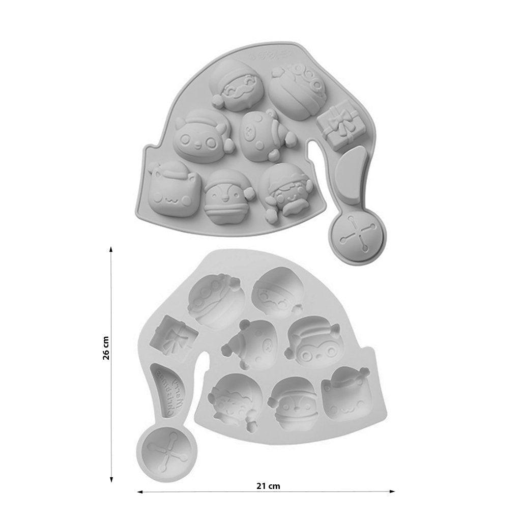 Christmas Hat Silicone Mold with Assorted Shapes - ViaCheff.com