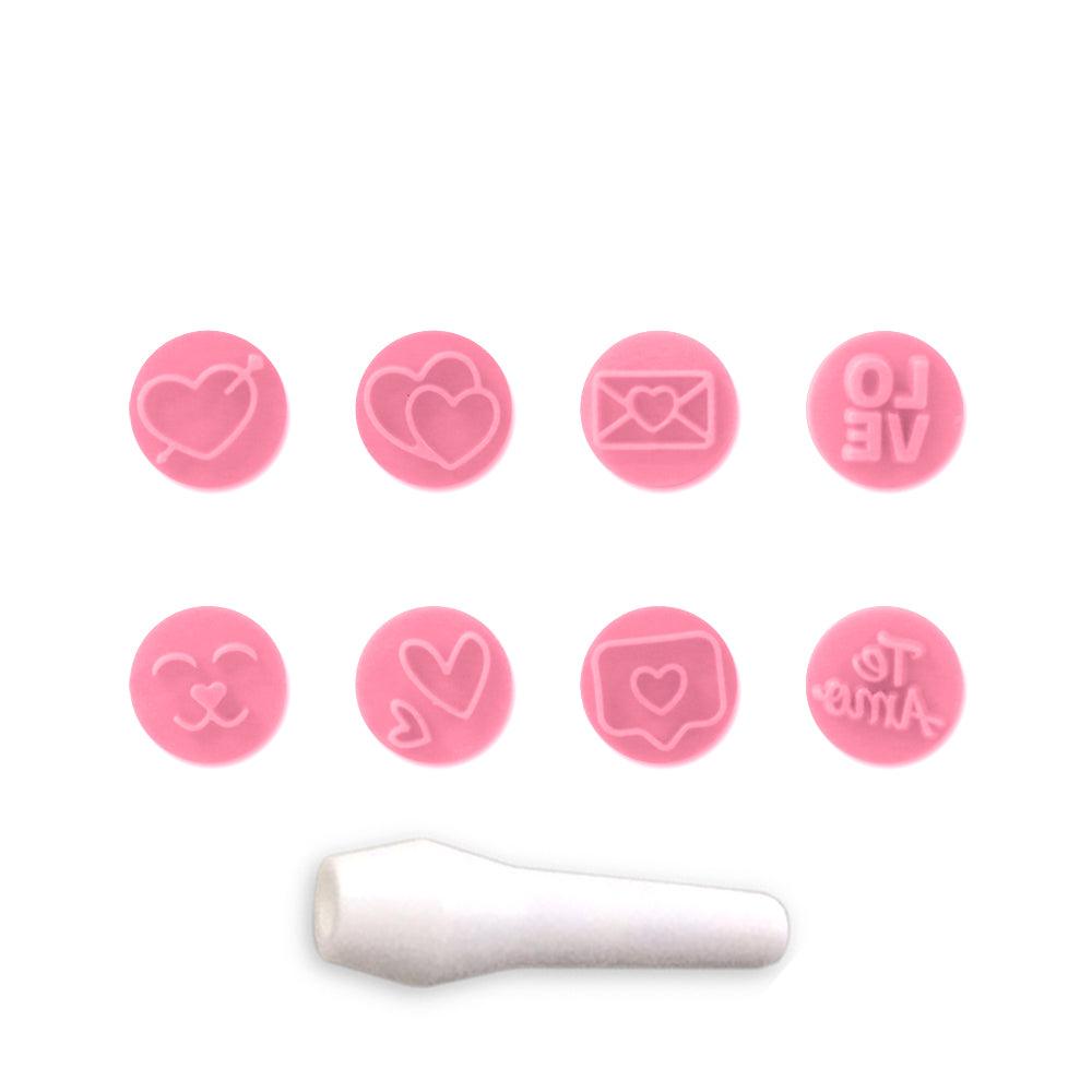 "Love" Embossing Candy Stamp Set  (9 pieces) - ViaCheff.com