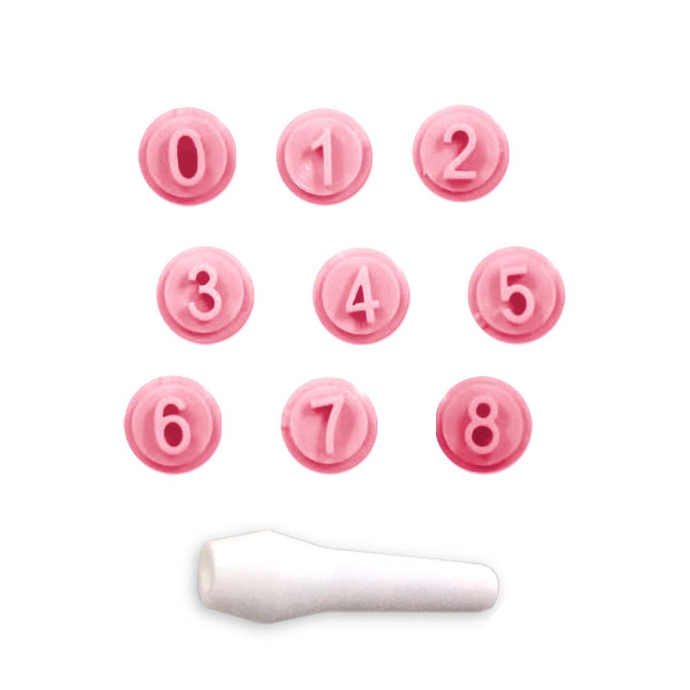 "Numbers" Embossing Candy Stamp Set  (10 pieces) - ViaCheff.com