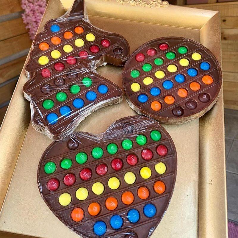 Heart Pop It Fidget 3-Part Chocolate Mold (BWB) - ViaCheff.com